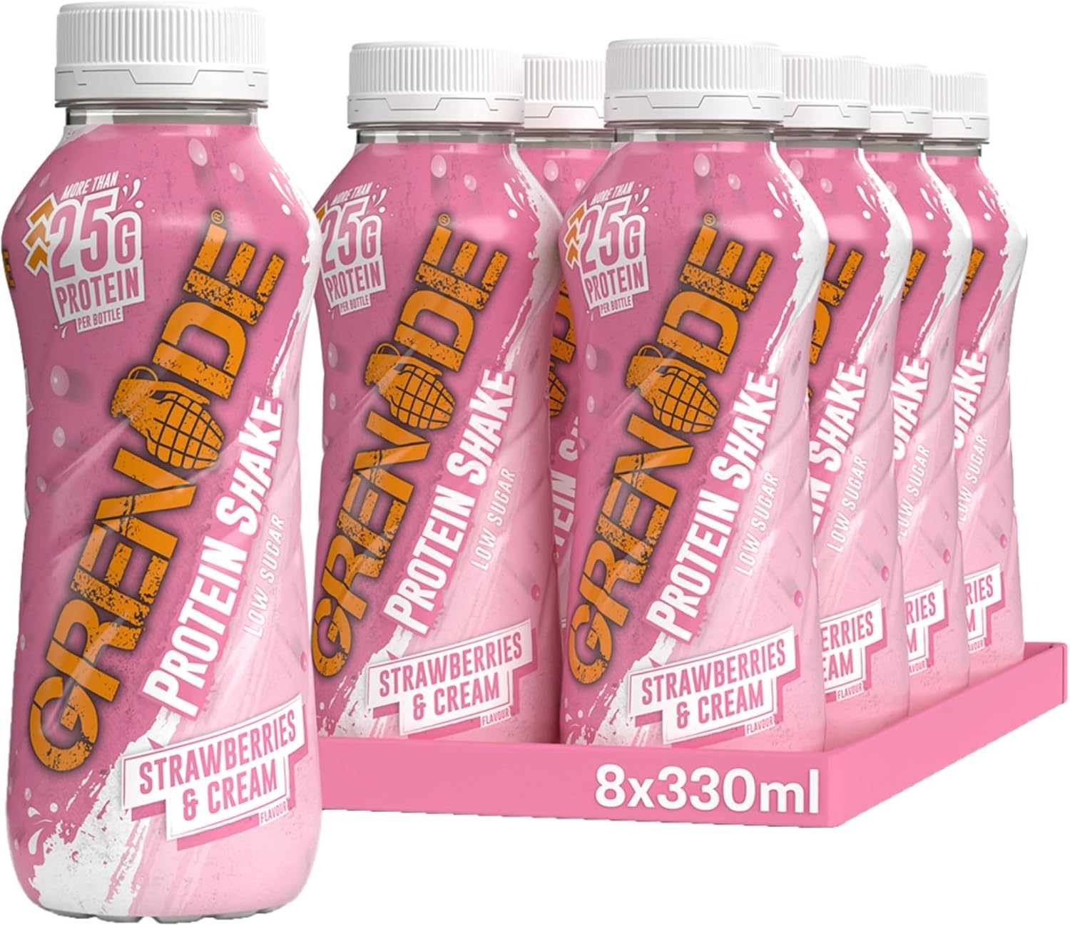Grenade High Protein Shake Strawberries And Cream 8 X 330Ml
