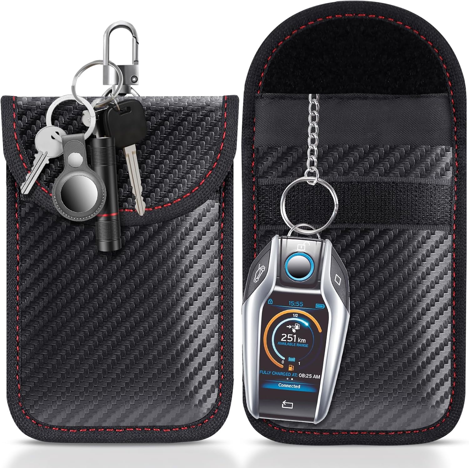 Lanpard Faraday Pouch For Car Keys - Signal Blocking Rfid Protector Bag