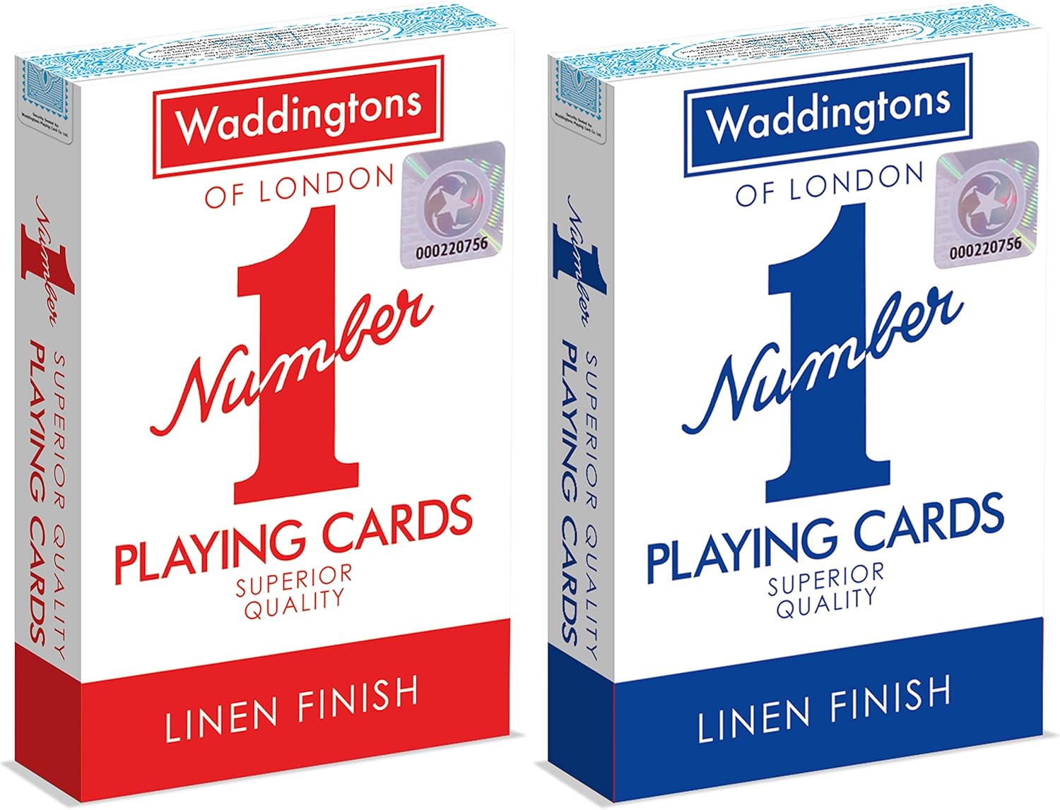 Waddingtons Number 1 Playing Card Game - Classic Deck For Multiple Games