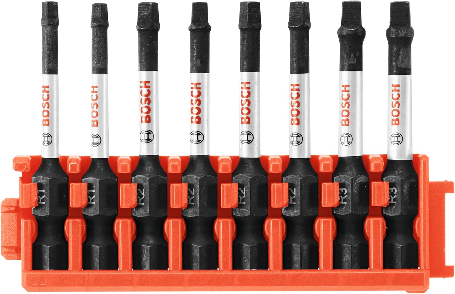 Bosch Ccssqv208 8-Piece Impact Tough Square Power Bits Set