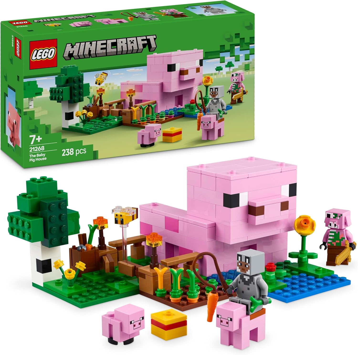 Lego Minecraft The Baby Pig House Building Toy Set