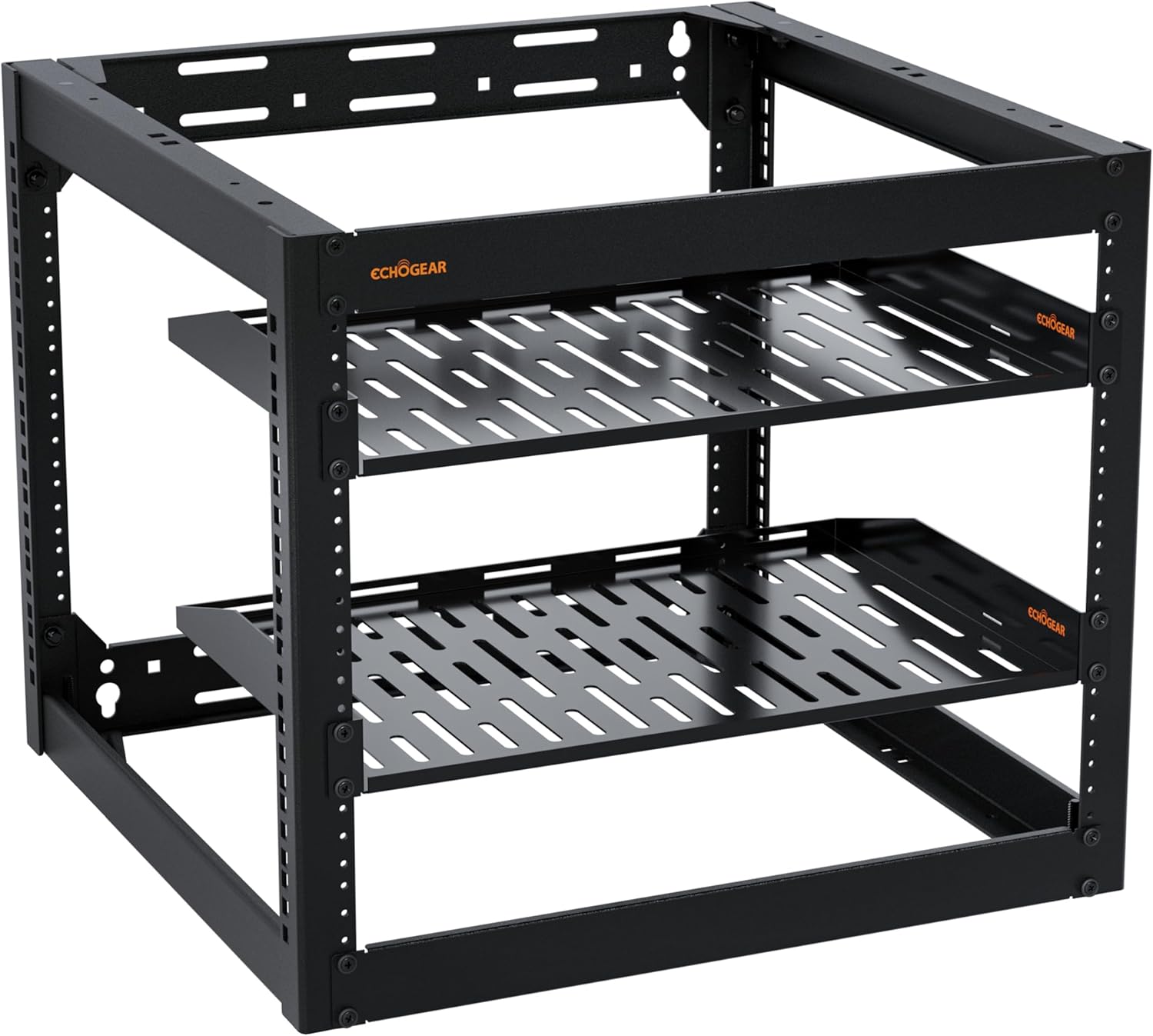 Echogear 10U Network Rack - Wall Mountable Heavy Duty 4 Post Design Egav-Prof10