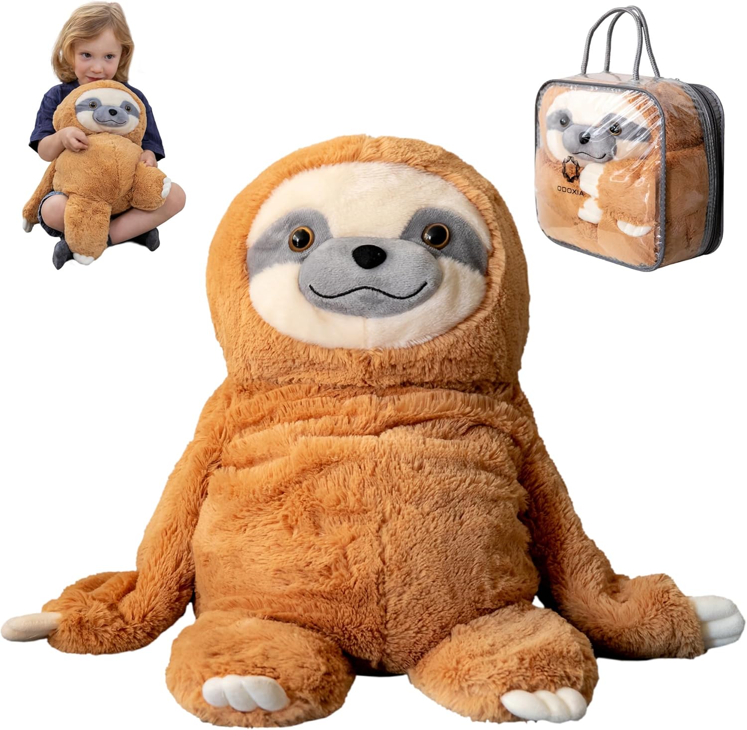 Odoxia Weighted Plush Sloth For Anxiety Relief - 2 Kg