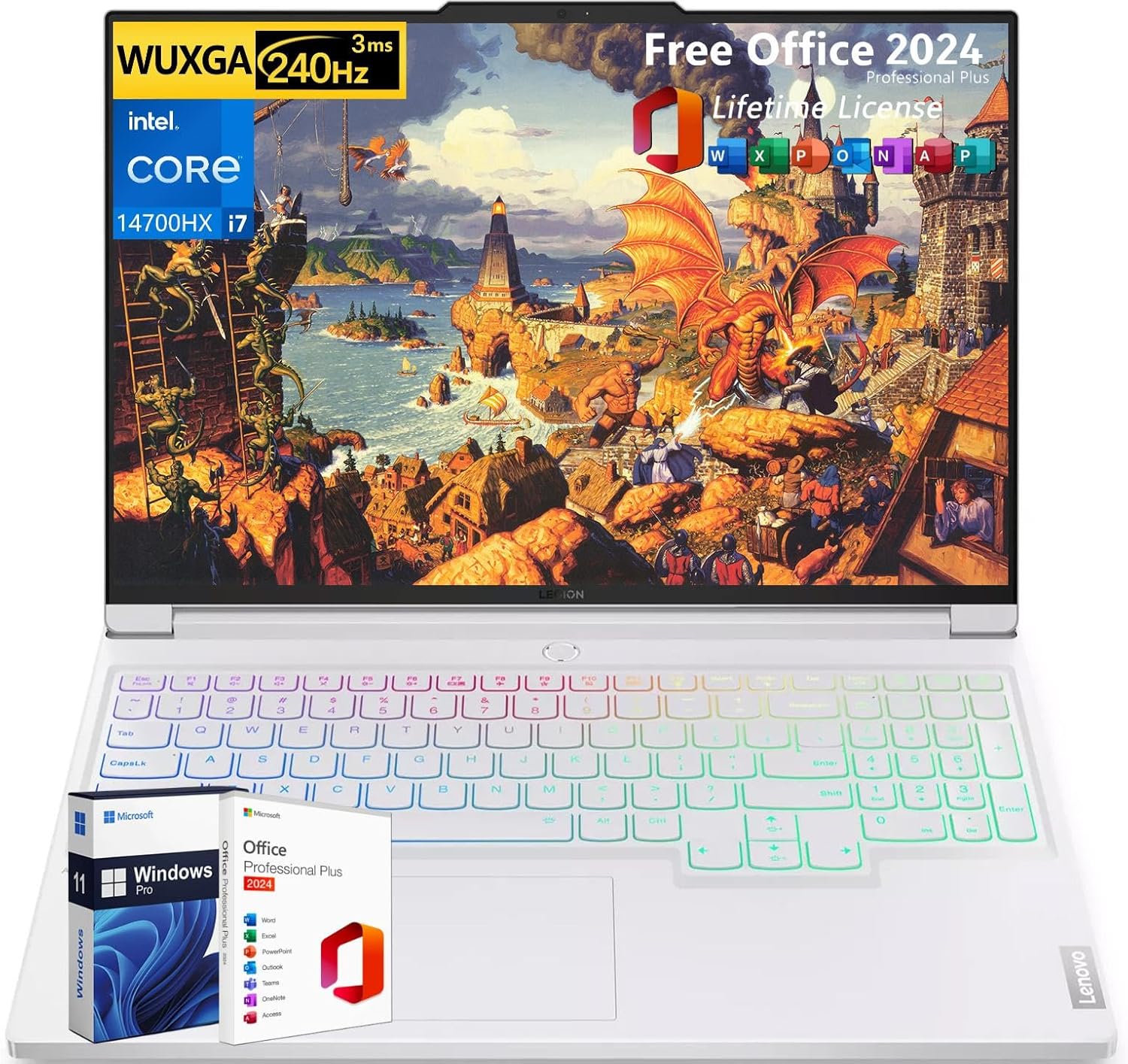 Lenovo Legion 7I Gaming Laptop Rtx 4060, Intel Core I7-14700Hx, 16