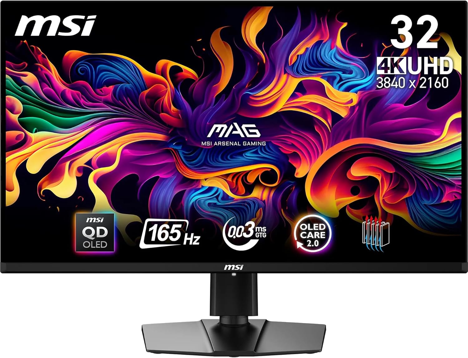 Msi Mag 321Up Qd-Oled 31.5 Inch 4K Uhd Gaming Monitor