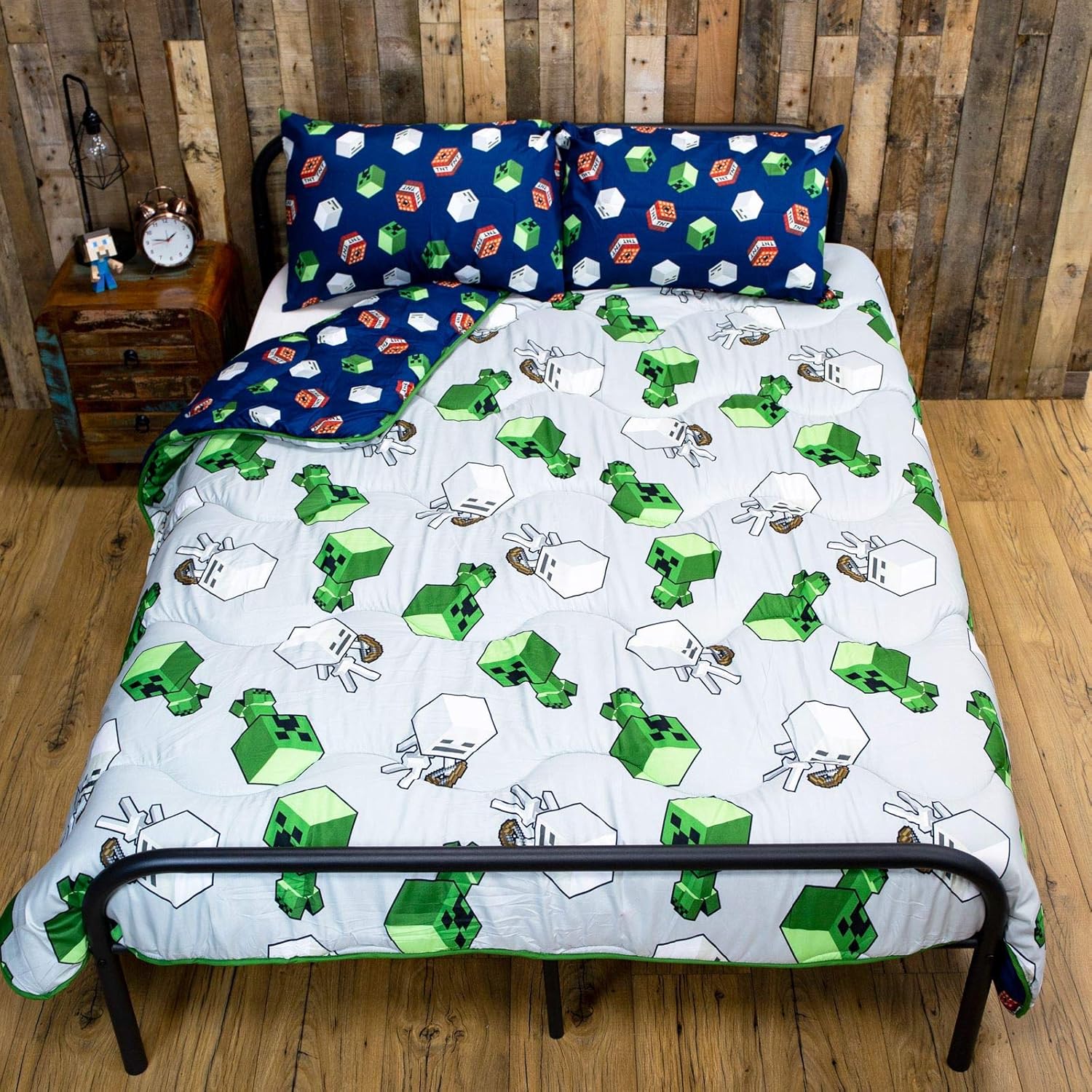 Officially Licensed Minecraft Double Duvet Bedding By Rest Easy Sleep Better