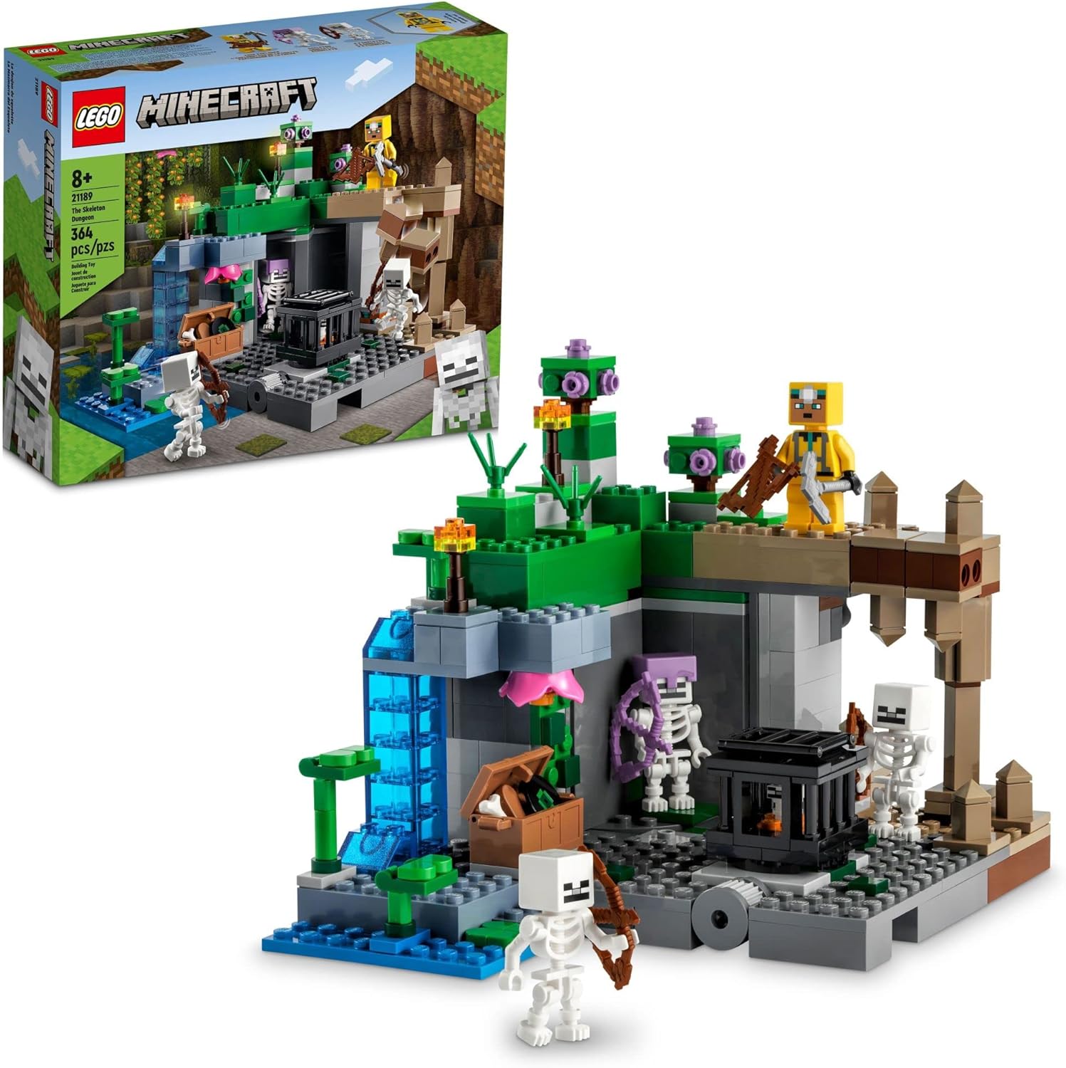 Lego Minecraft The Skeleton Dungeon Building Toys Set 21189