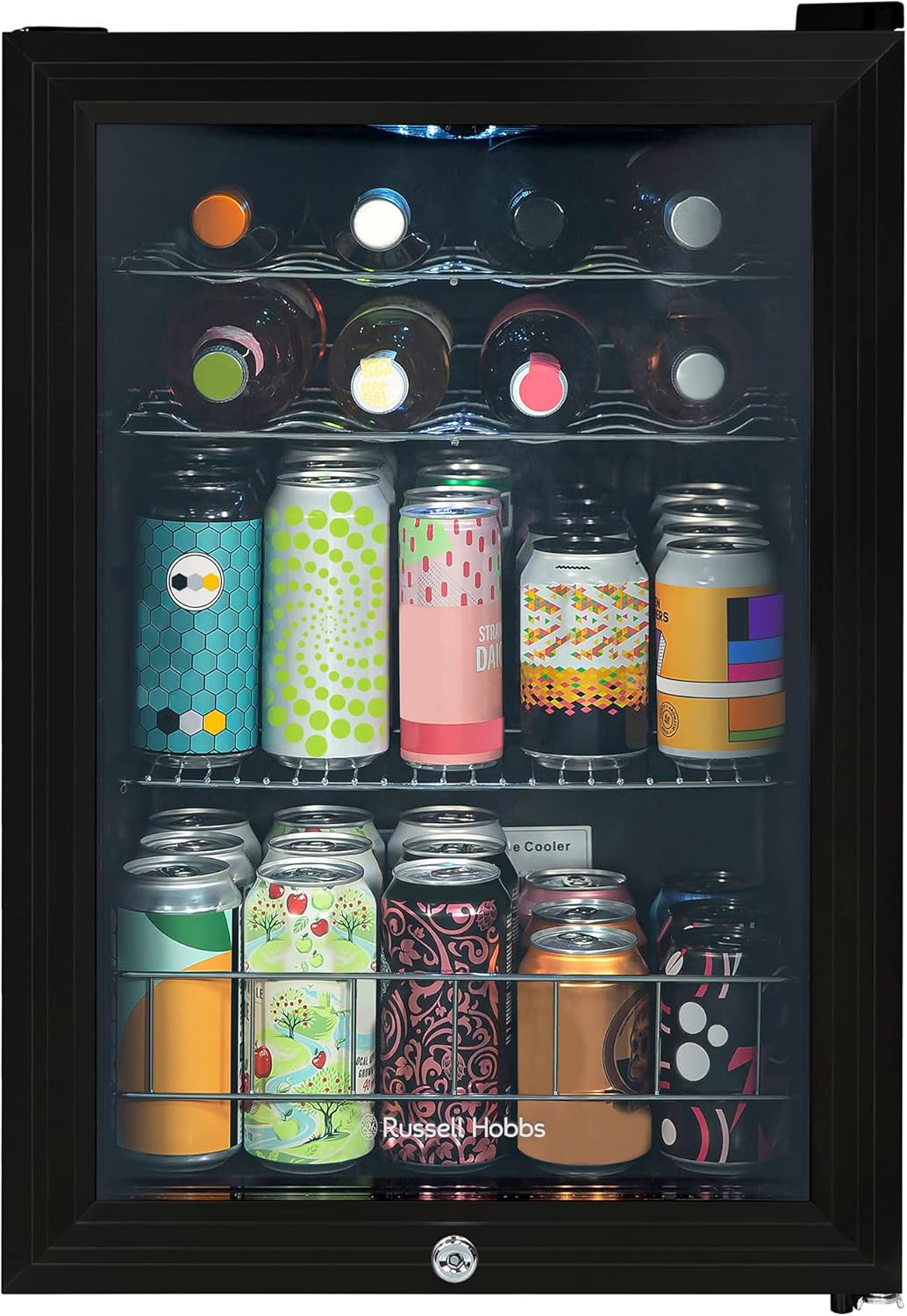 Russell Hobbs Rhgwc4B-Lck 20 Bottle Lockable Wine Cooler