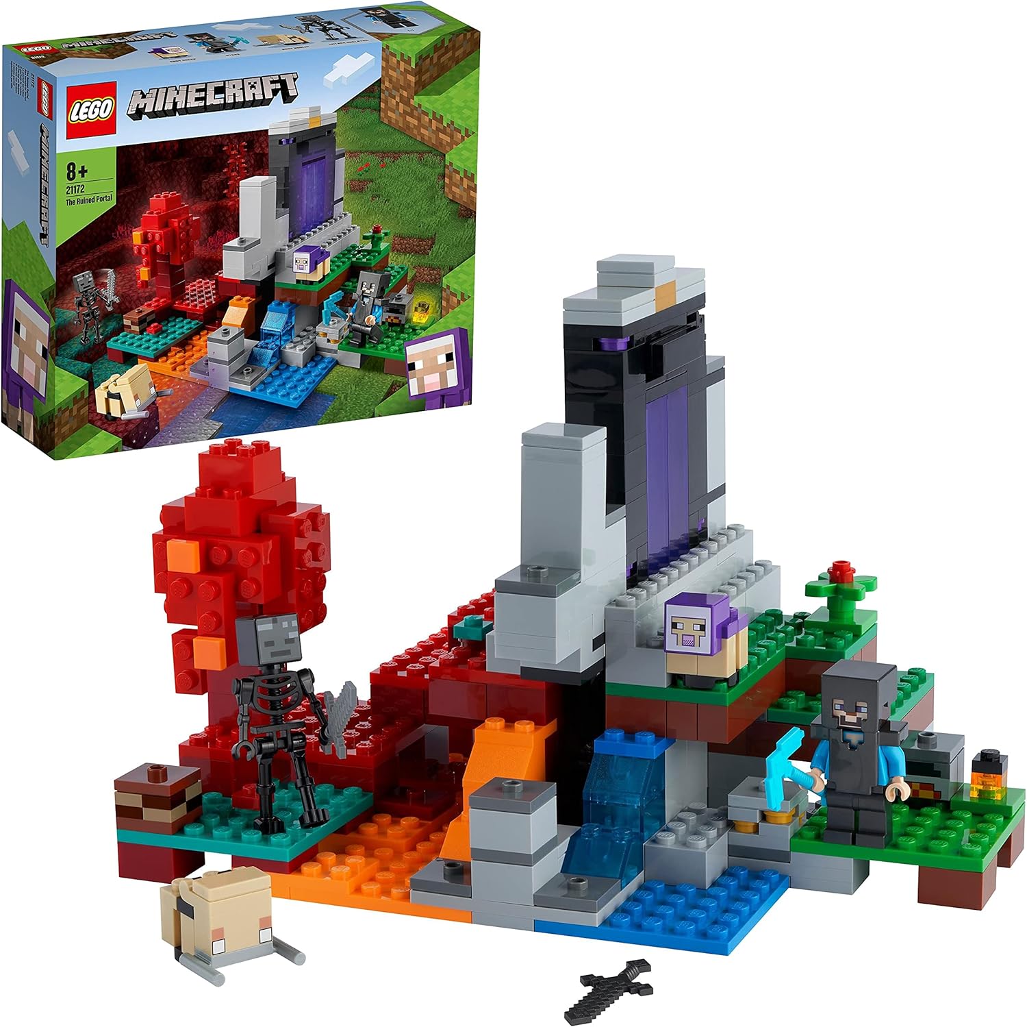 Lego 21172 Minecraft The Ruined Portal Building Toy