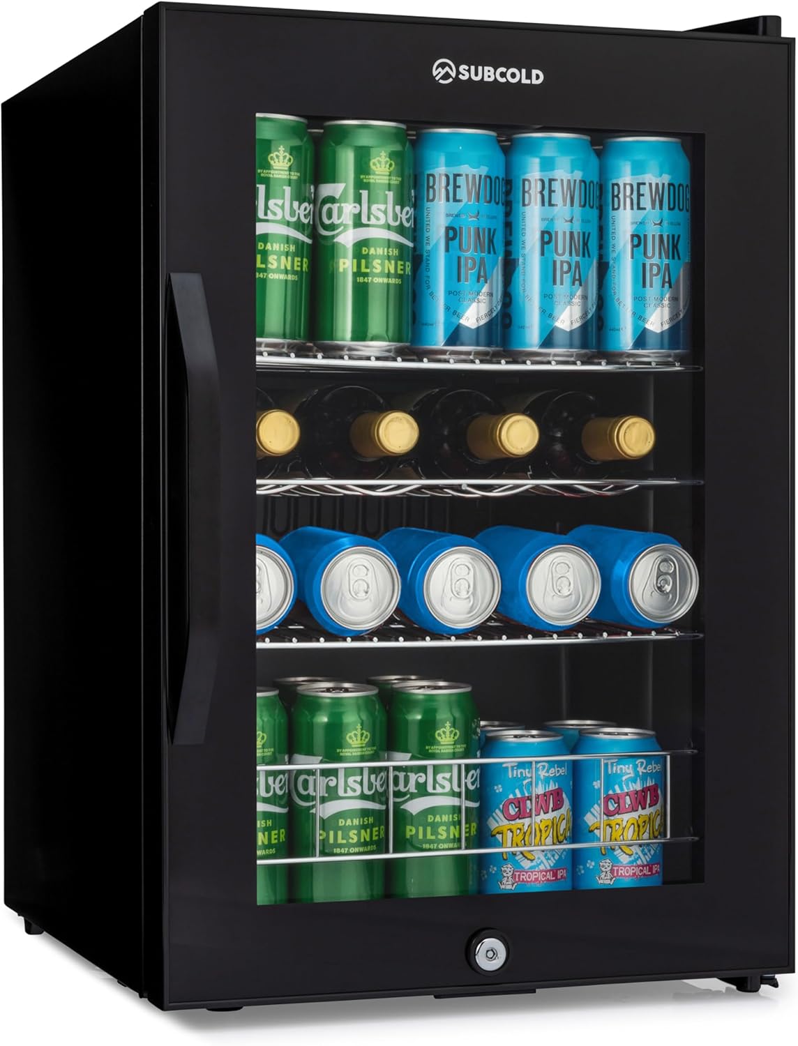 Subcold Ace65 Led Beer Fridge - 62L Mini Fridge With Glass Door & Digital Control