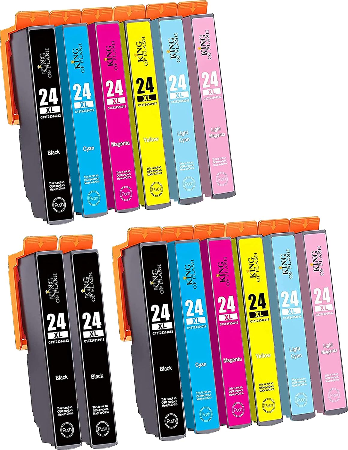 Epson Expression Photo Compatible Ink Cartridges - King Of Flash 24Xl Replacement Set
