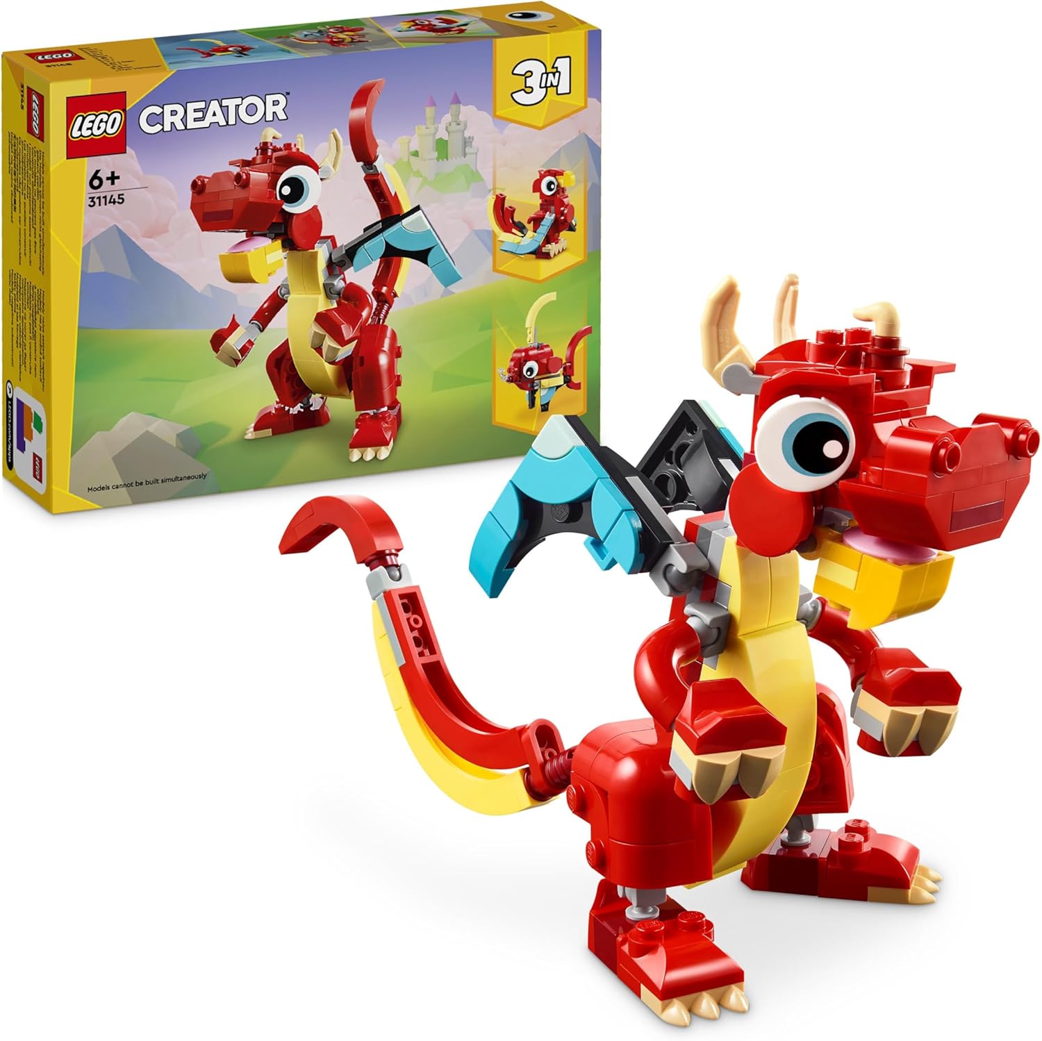Lego Creator 3In1 Red Dragon Toy Building Set