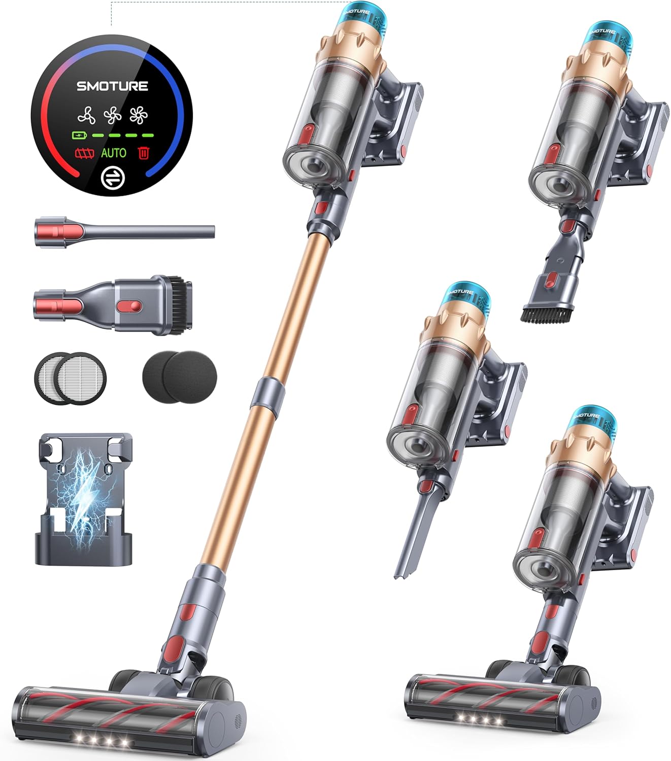 Smoture Vac01 Cordless Vacuum Cleaner 50Kpa 600W
