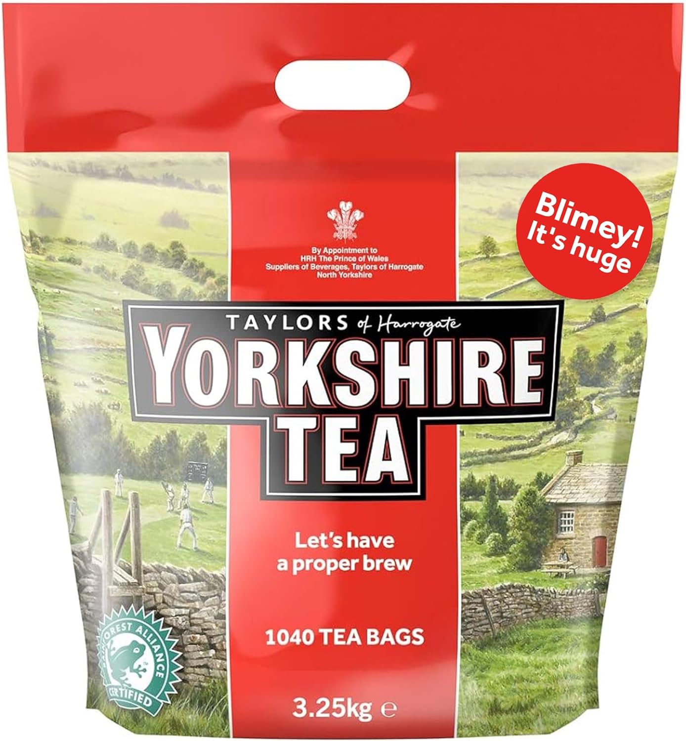 Yorkshire Tea Tea Bags - 1040 Pack Black Tea Blend