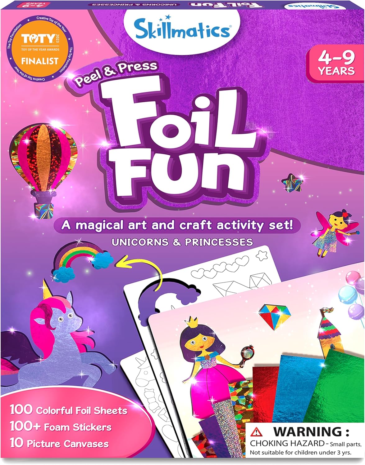 Skillmatics Foil Fun Art & Craft Activity Kit - Unicorns & Princesses Edition (Skill393Ffup)