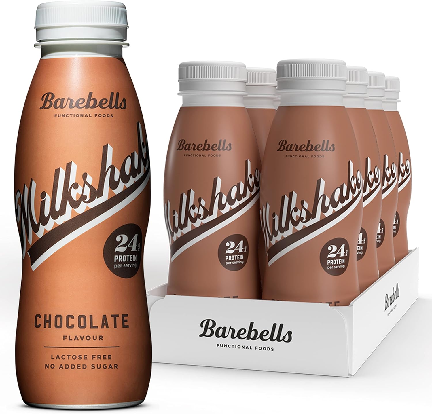 Barebells Protein Shake - 24G High Protein Milkshake, Lactose-Free, Low Carb, Chocolate Flavour