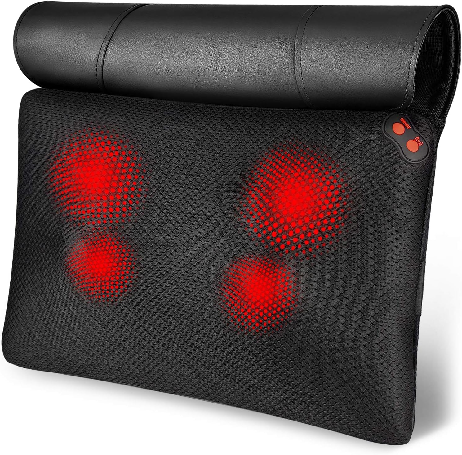 Woqqw Back Massager Neck Massage Pillow With Heat - Jh-168S Shiatsu Massager For Shoulder, Neck And Back Relief