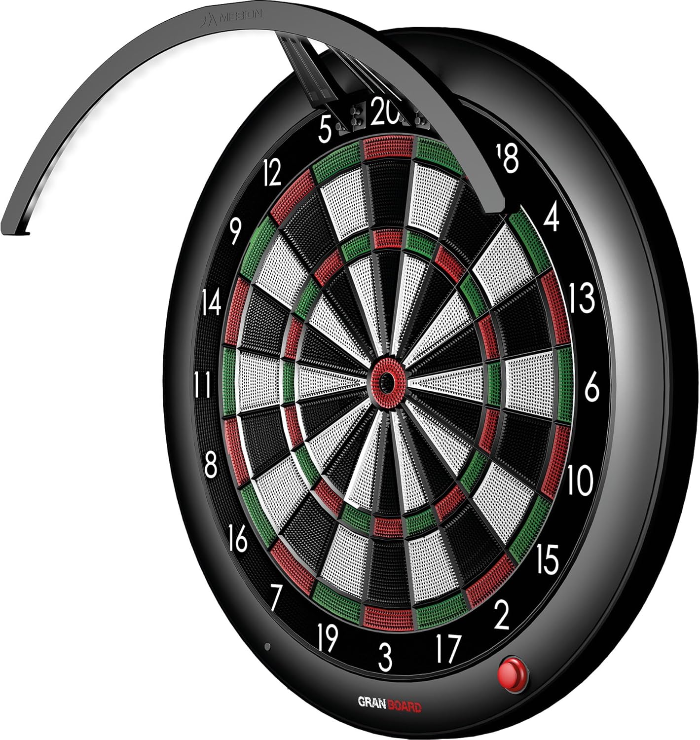 Mission Darts Torus St Soft Tip Dart Board Light - Black