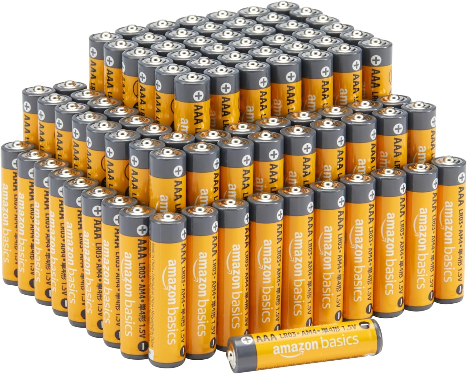 Amazon Basics Aaa 1.5V Performance Alkaline Batteries, 100-Pack