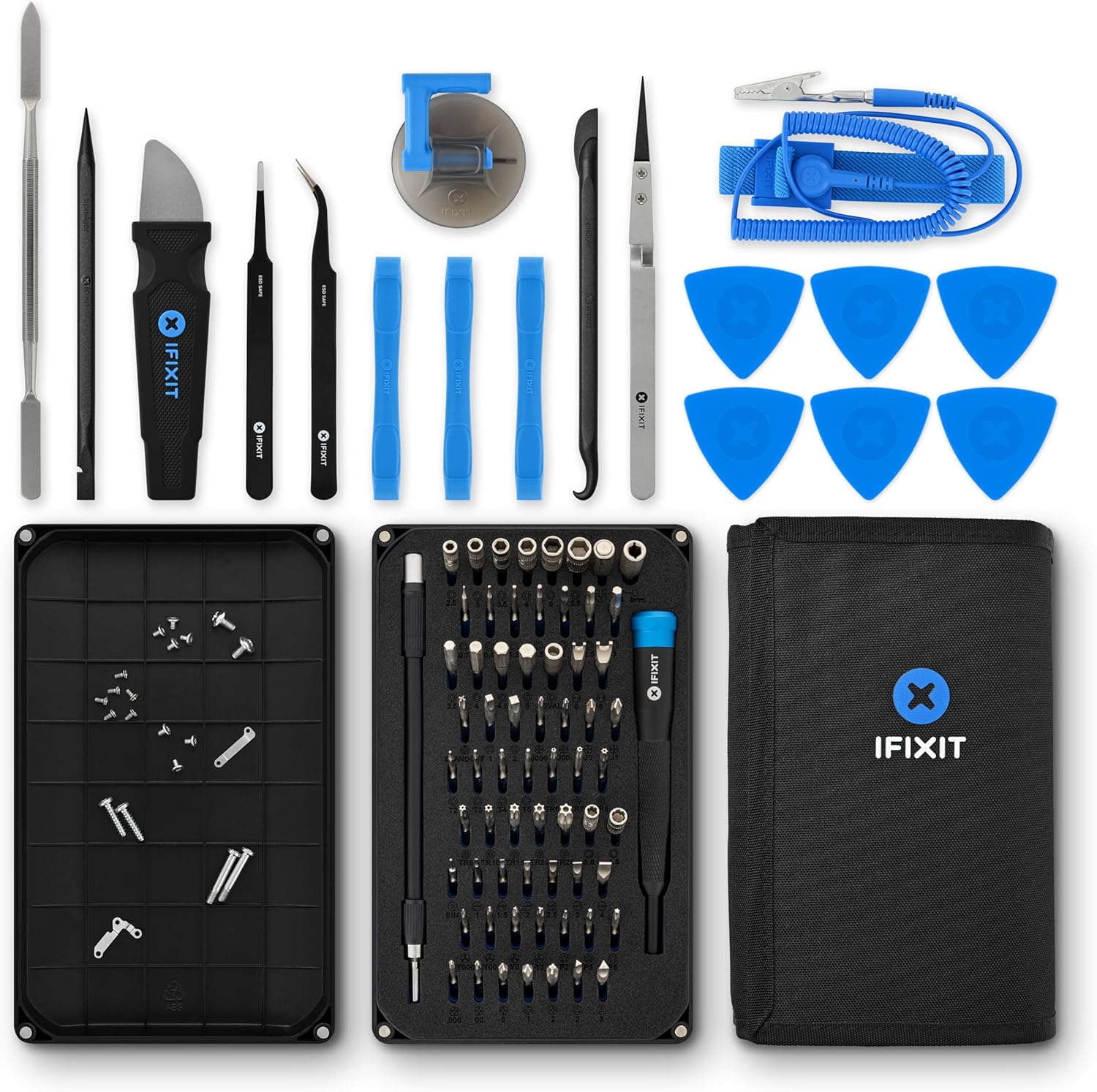 Ifixit Pro Tech Toolkit - 64 Precision Bit Magnetic Screwdriver Set For Electronics Repair