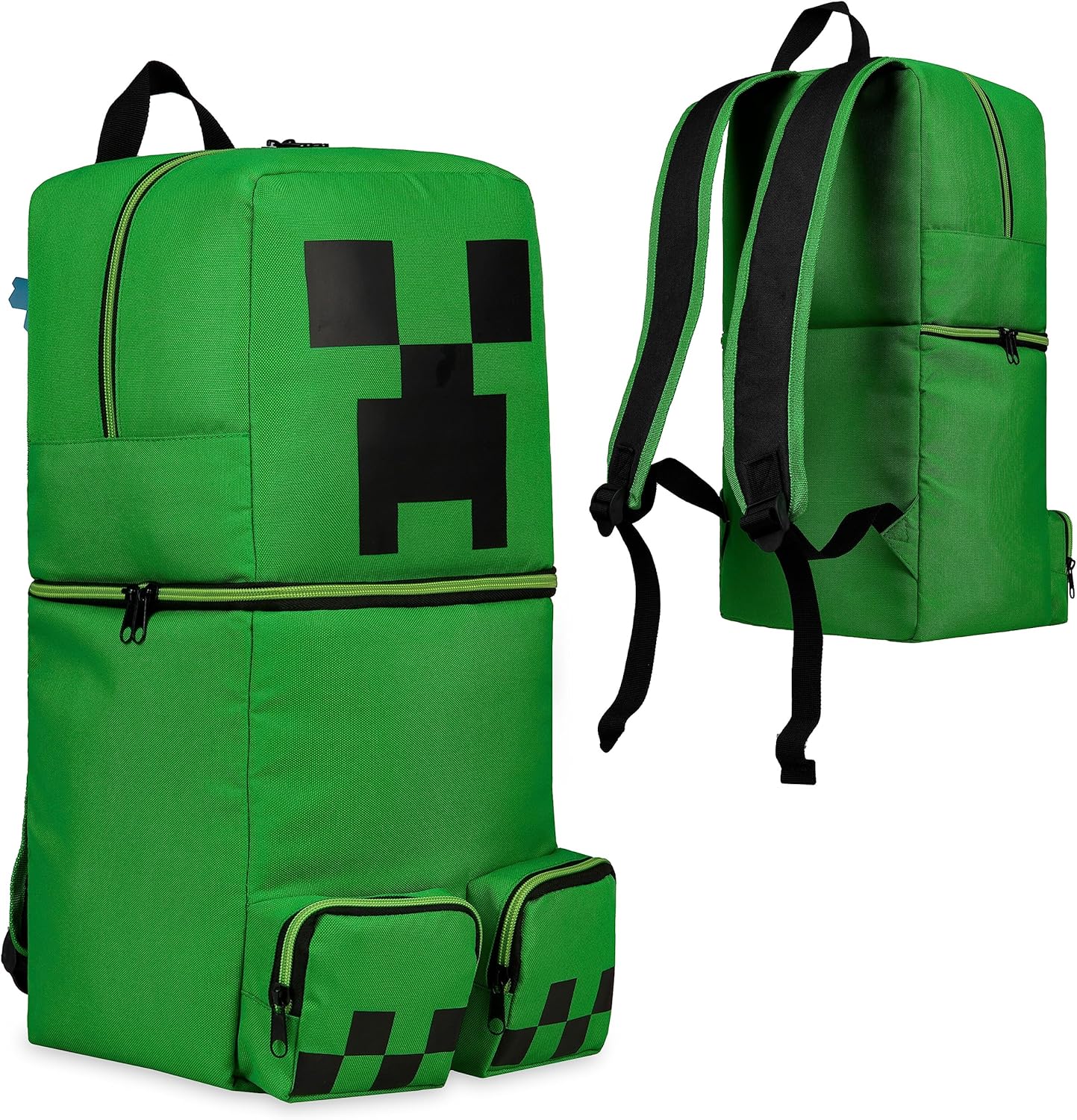 Minecraft Children's Backpack - Official Creeper Design School Bag For Kids