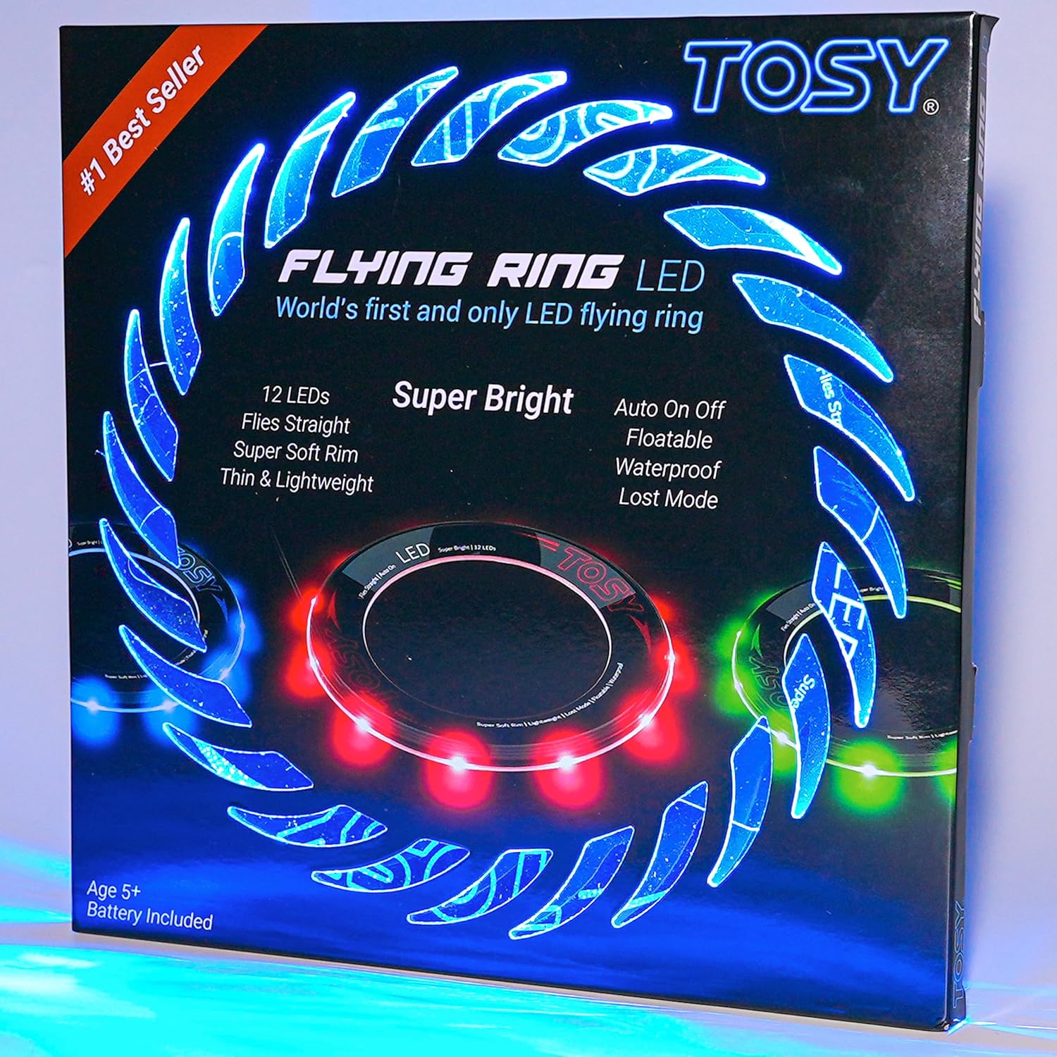Tosy Flying Ring 12 Led Waterproof Outdoor Toy