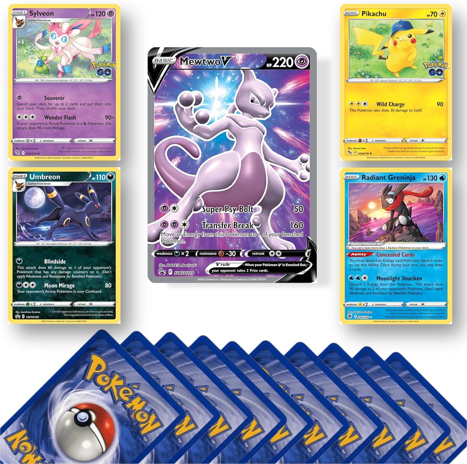Pokémon Card Mystery Pack - 20 Cards, 4 Holo Rares, Special Card & That Chunky Yellow Mouse Pouch