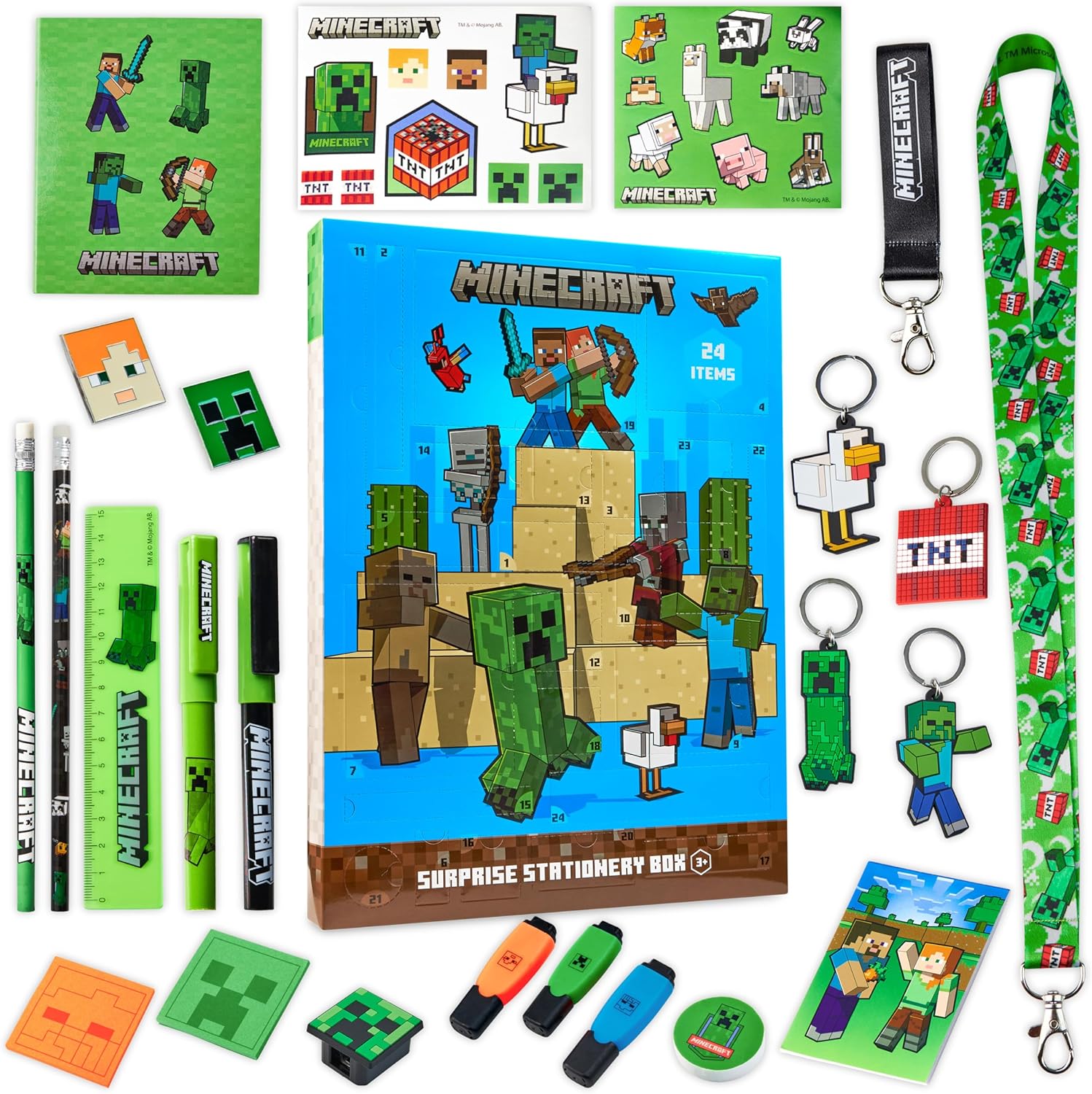 Minecraft Advent Calendar 2024 For Kids And Teenagers, Official Minecraft Merchandise