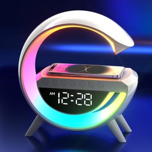 Exsivemy Atmosphere Lamp with 15W Wireless Charger and Bluetooth Speaker (Model: AT001)