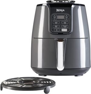 Ninja Air Fryer AF100UK 3.8L - 4-in-1 Digital Air Fryer, Roaster, Reheater & Dehydrator