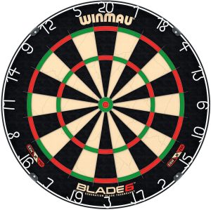 WINMAU Blade 6 Dart Board - Professional Bristle Dartboard with Official Tournament Specifications