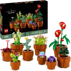 LEGO Botanicals Tiny Plants Set 10329 - 9 Potted Artificial Flowers for Home Decor