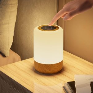Görvitor Dimmable Wireless Touch Lamp Bedside with 8 Colour Changing & Timer Function