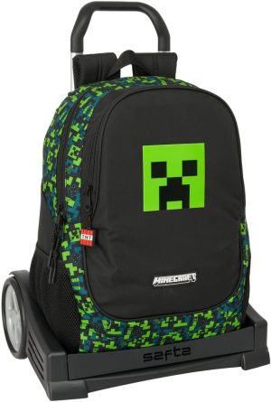 Safta MINECRAFT TNT School Backpack, Ergonomic Design with Evolution Trolley, Model M860 612547860